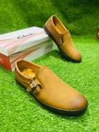 Men's Rexine Slip-On Mustard Casual Shoes